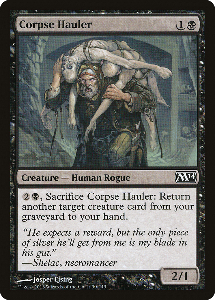 Magic 2014 - (M14-090) - Corpse Hauler Foil
