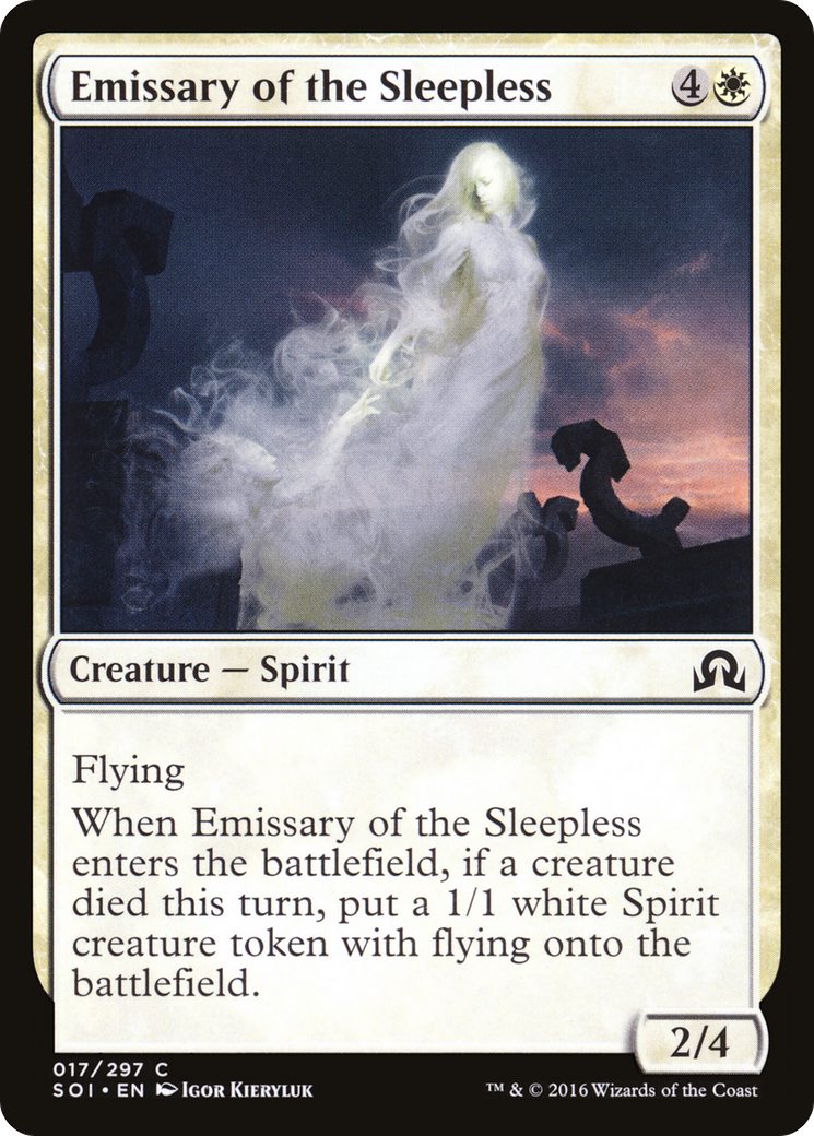 Shadows over Innistrad - (SOI-017) - Emissary of the Sleepless Foil