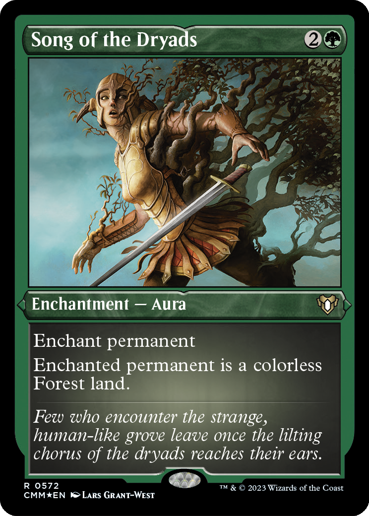 Commander Masters - (CMM-572) - Song of the Dryads (Foil Etched) Foil
