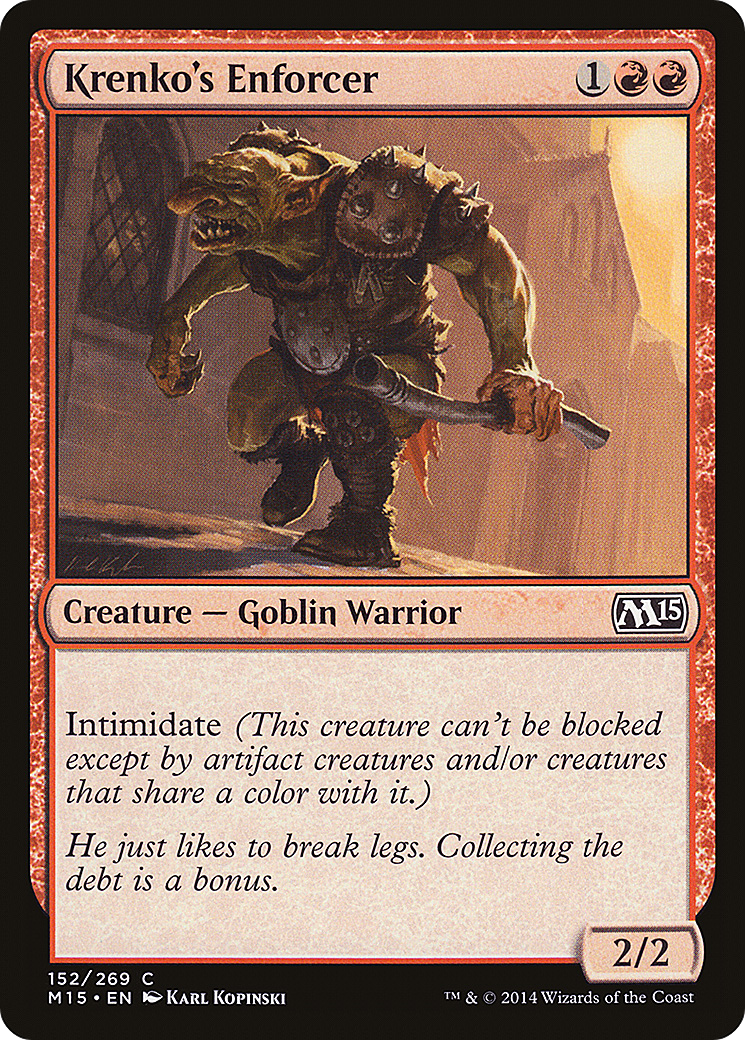 Magic 2015 - (M15-152) - Krenko's Enforcer Foil