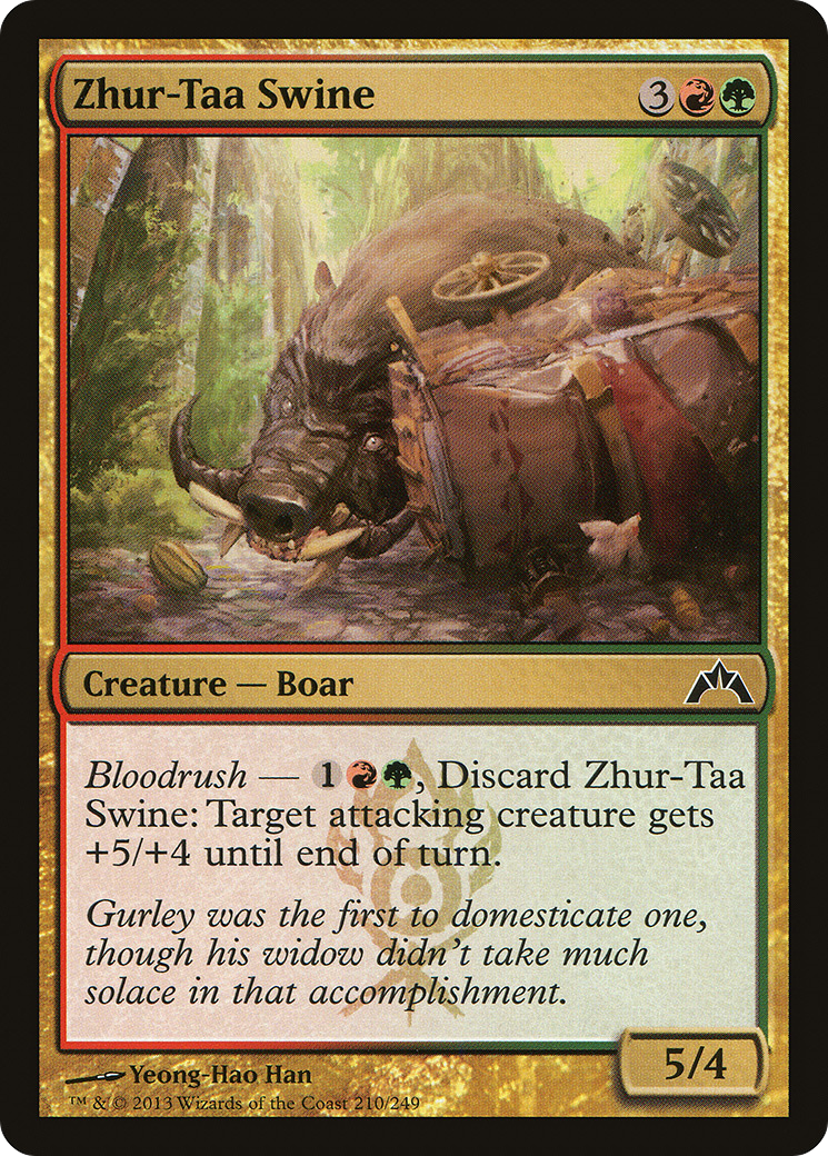 Gatecrash - (GTC-210) - Zhur-Taa Swine Foil