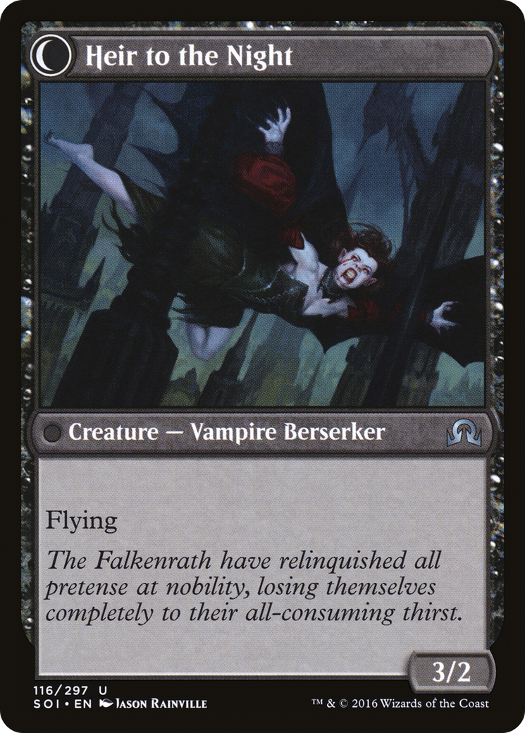 Shadows over Innistrad - (SOI-116) - Heir of Falkenrath: (Double Faced Transform)