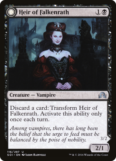 Shadows over Innistrad - (SOI-116) - Heir of Falkenrath: (Double Faced Transform)