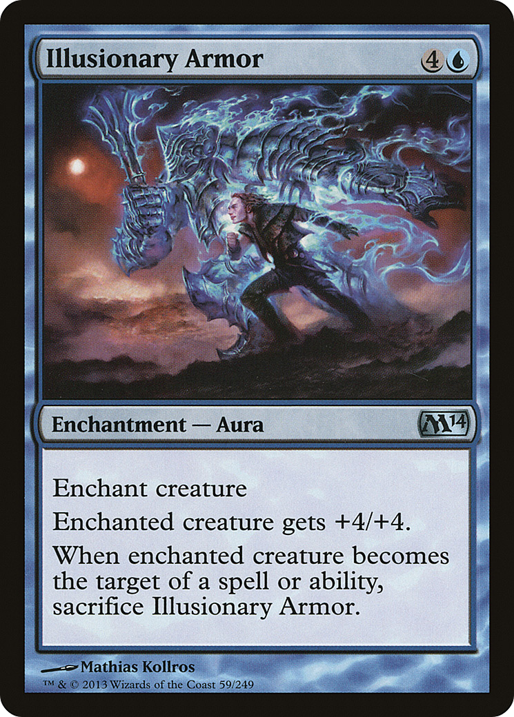 Magic 2014 - (M14-059) - Illusionary Armor Foil