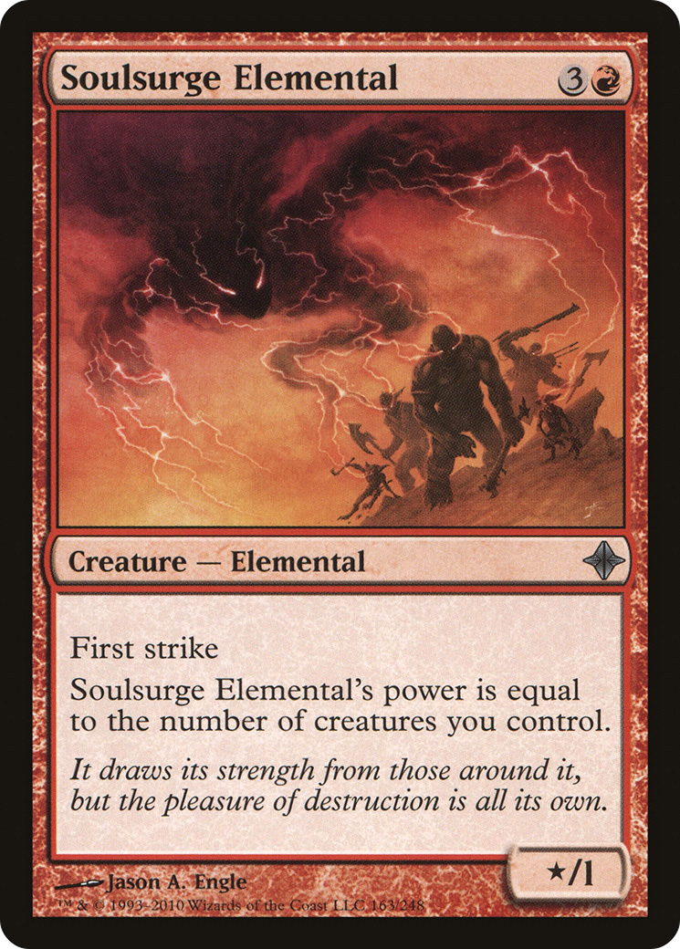 Rise of the Eldrazi - (ROE-163) - Soulsurge Elemental