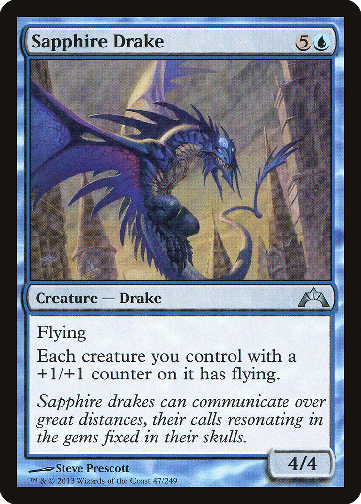 Gatecrash - (GTC-047) - Sapphire Drake Foil