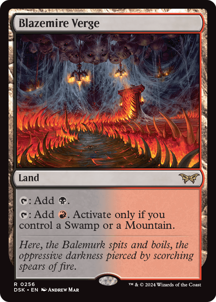 Duskmourn: House of Horror - (DSK-256) - Blazemire Verge Foil