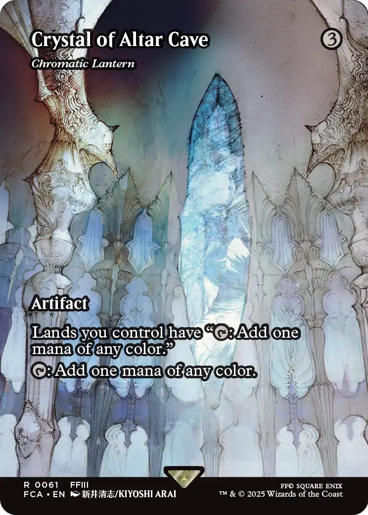 FINAL FANTASY: Through the Ages / Crystal of Altar Cave - (FCA-061) - Crystal of Altar Cave - Chromatic Lantern (Showcase) (Borderless) Foil