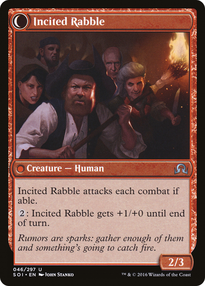 Shadows over Innistrad - (SOI-046) - Town Gossipmonger: (Double Faced Transform)