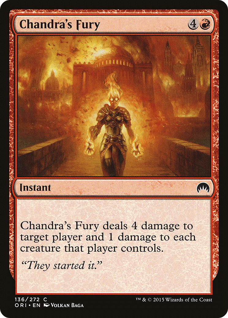 Magic Origins - (ORI-136) - Chandra's Fury Foil