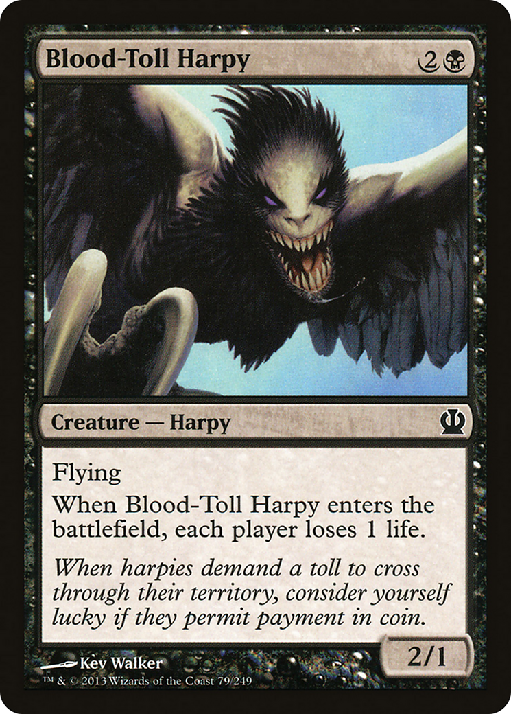 Theros - (THS-079) - Blood-Toll Harpy Foil