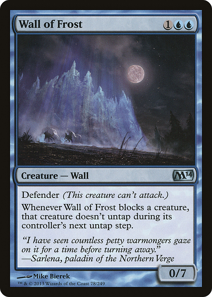Magic 2014 - (M14-078) - Wall of Frost