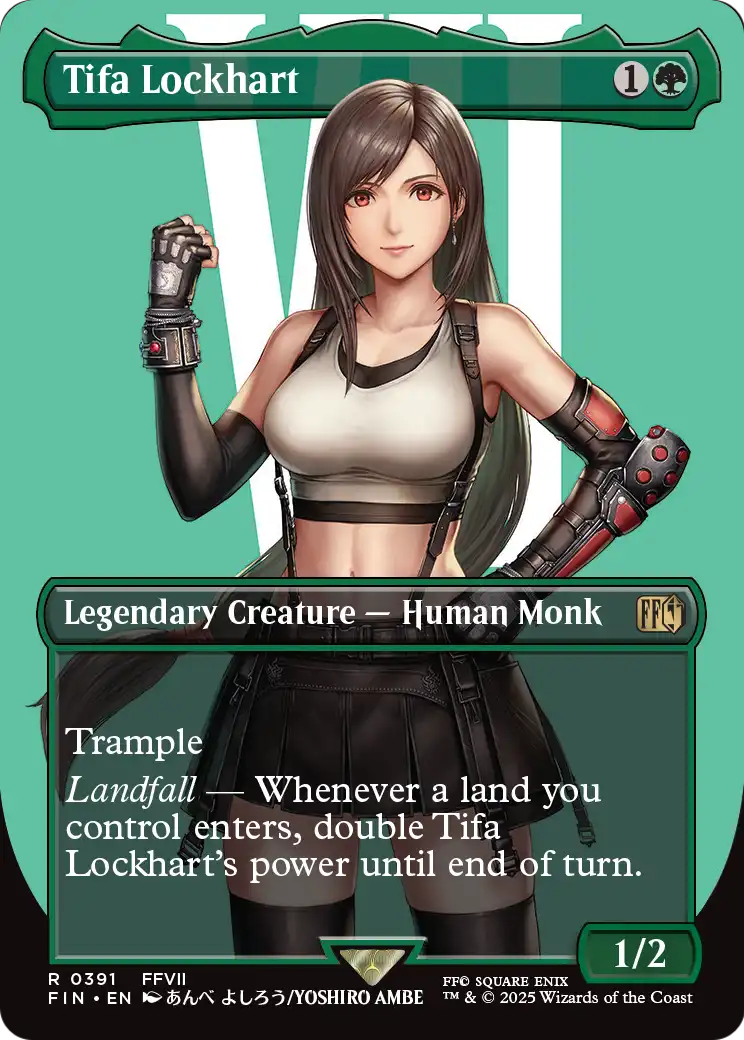 FINAL FANTASY - (FIN-391) - Tifa Lockhart (Borderless) Foil