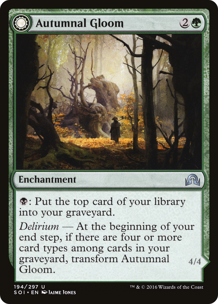 Shadows over Innistrad - (SOI-194) - Autumnal Gloom: (Double Faced Transform) Foil