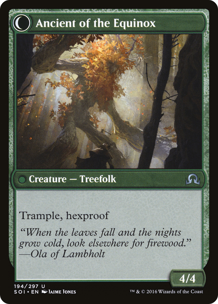 Shadows over Innistrad - (SOI-194) - Autumnal Gloom: (Double Faced Transform)