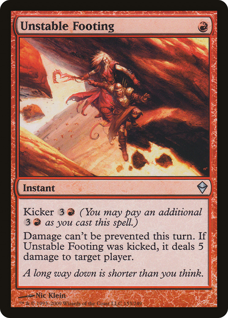 Zendikar - (ZEN-153) - Unstable Footing
