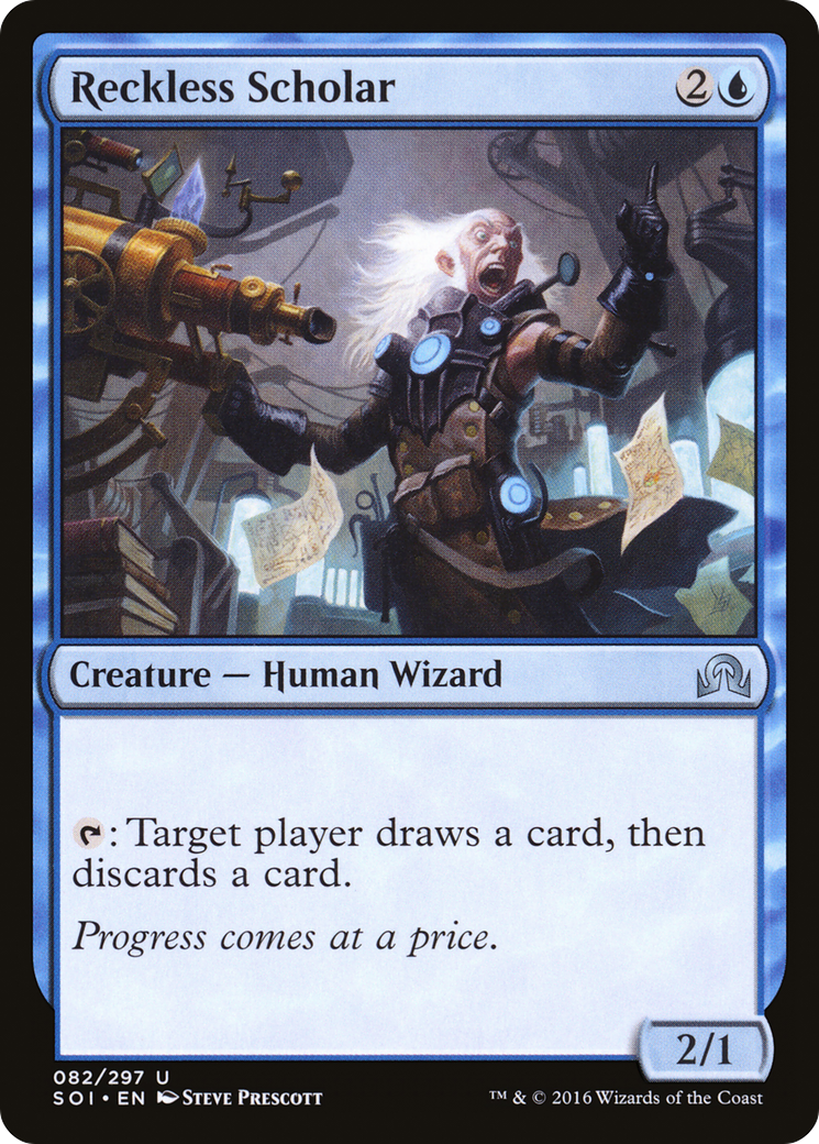 Shadows over Innistrad - (SOI-082) - Reckless Scholar Foil