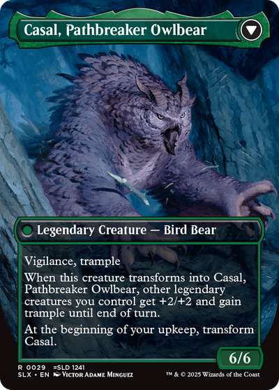 Universes Within - (SLX-029) - Casal, Lurkwood Pathfinder // Casal, Pathbreaker Owlbear (Borderless)