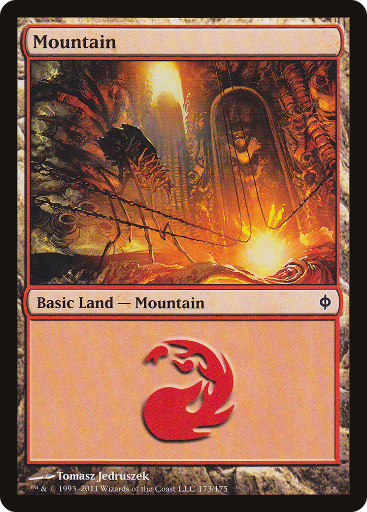 New Phyrexia - (NPH-173) - Mountain (173) Foil