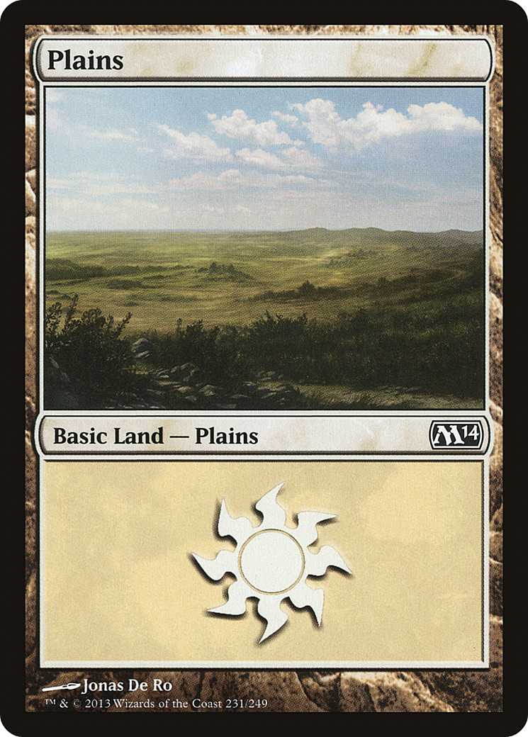 Magic 2014 - (M14-231) - Plains (231) Foil
