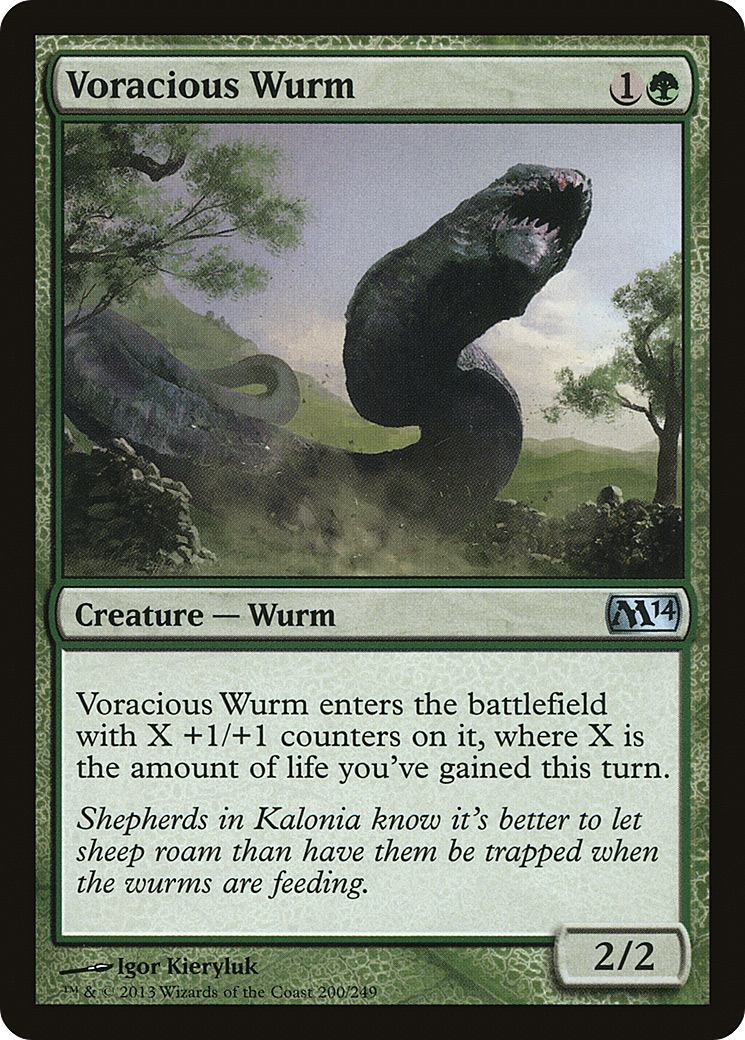 Magic 2014 - (M14-200) - Voracious Wurm