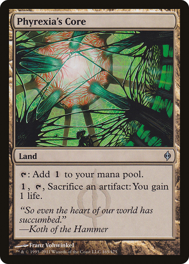 New Phyrexia - (NPH-165) - Phyrexia's Core Foil