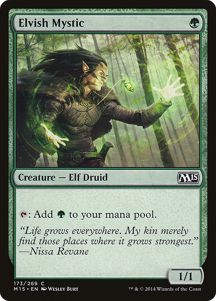 Magic 2015 - (M15-173) - Elvish Mystic Foil