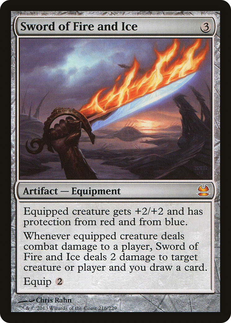 Modern Masters - (MMA-216) - Sword of Fire and Ice Foil