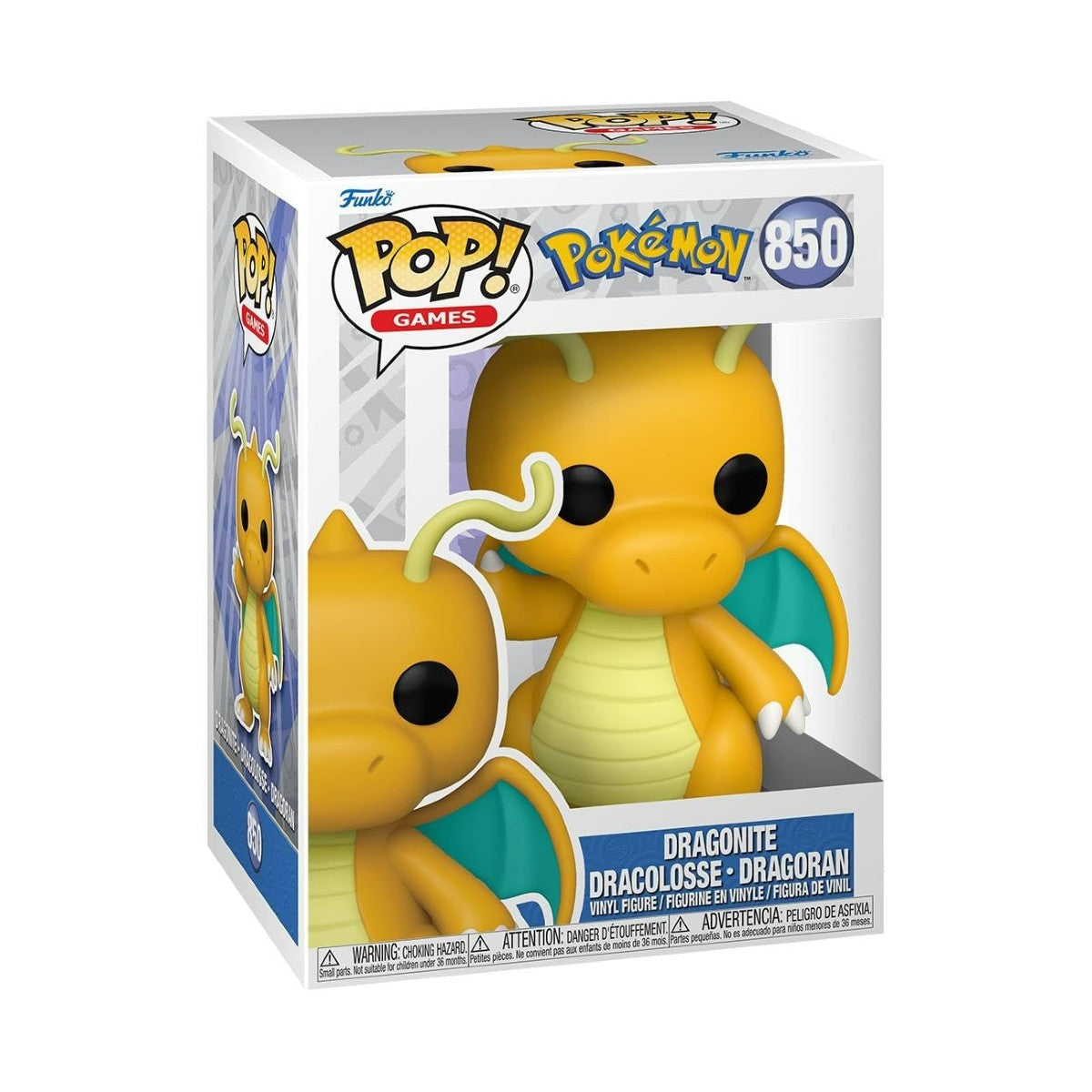 Funko Pop! Games Pokemon Vinyl Figure - Dragonite #850