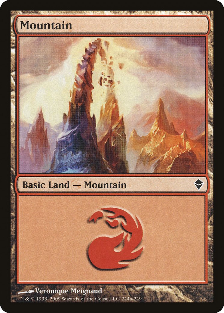 Zendikar - (ZEN-244A) - Mountain (244a)