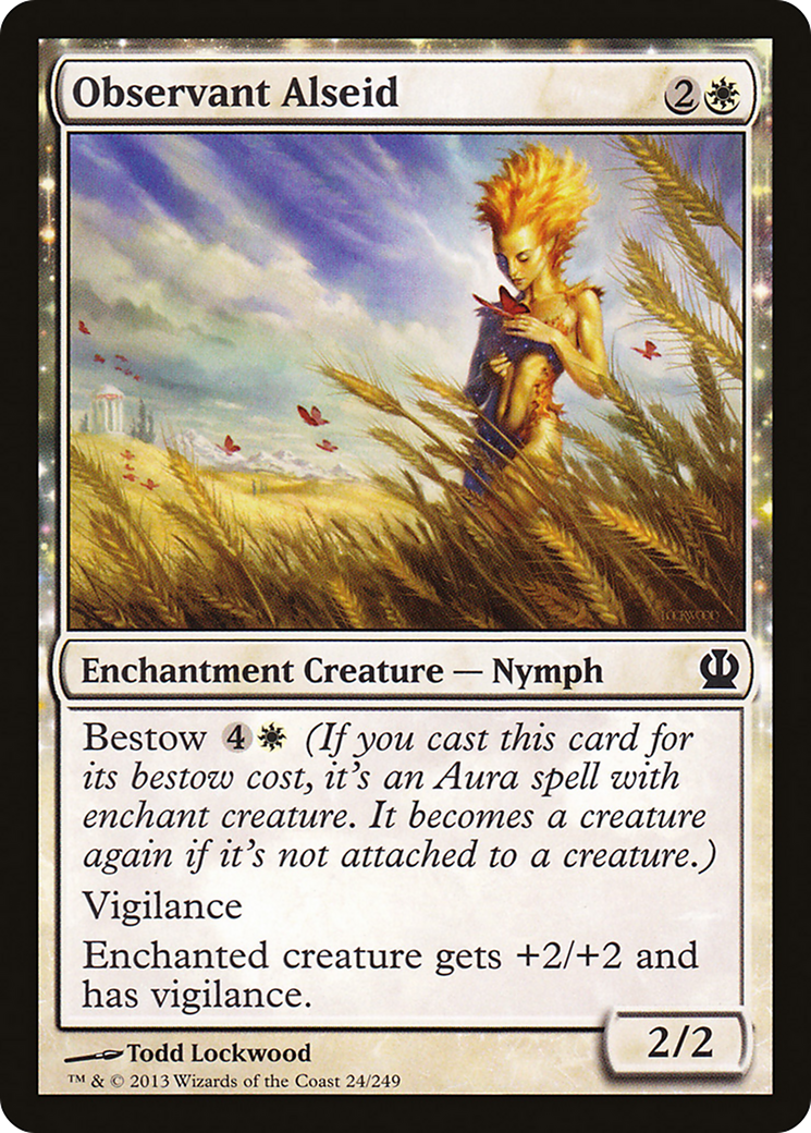 Theros - (THS-024) - Observant Alseid: (enchantment)