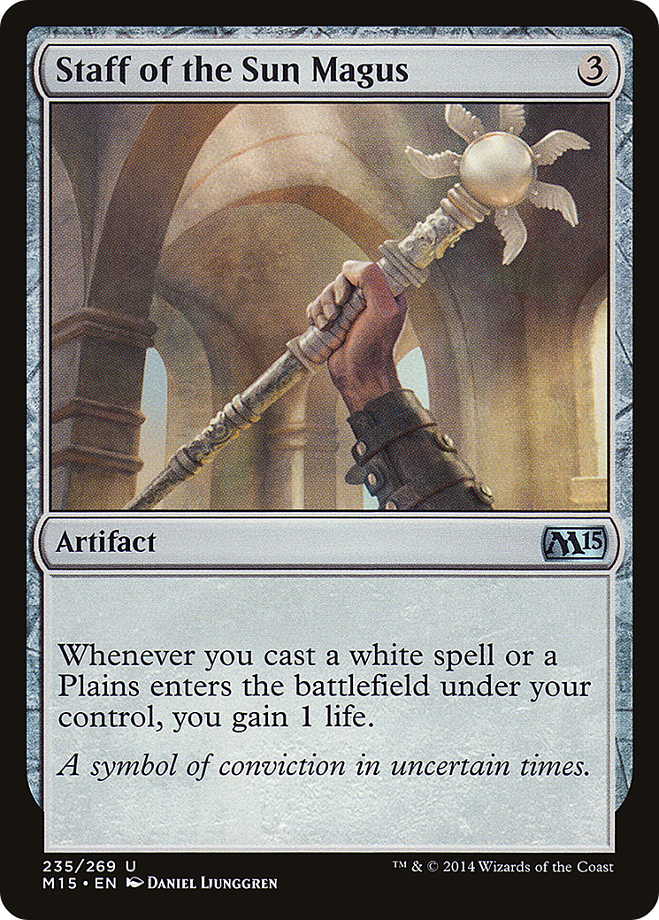 Magic 2015 - (M15-235) - Staff of the Sun Magus Foil