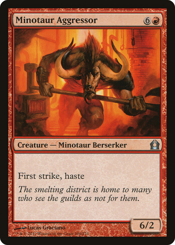 Return to Ravnica - (RTR-100) - Minotaur Aggressor