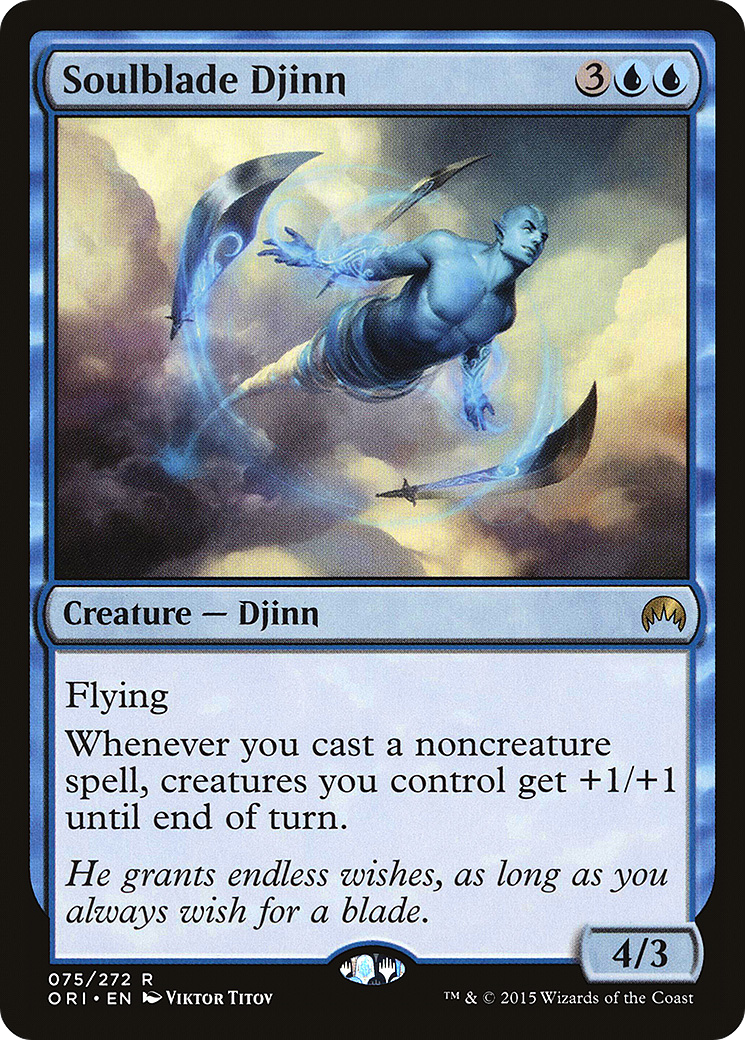 Magic Origins - (ORI-075) - Soulblade Djinn Foil
