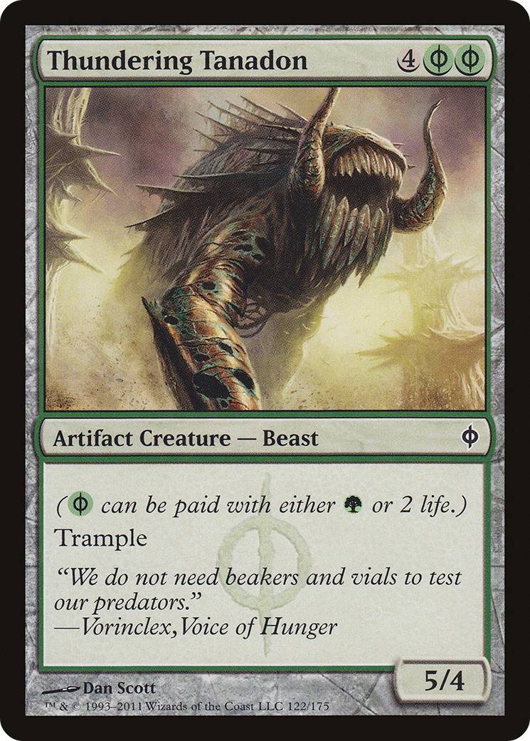 New Phyrexia - (NPH-122) - Thundering Tanadon Foil