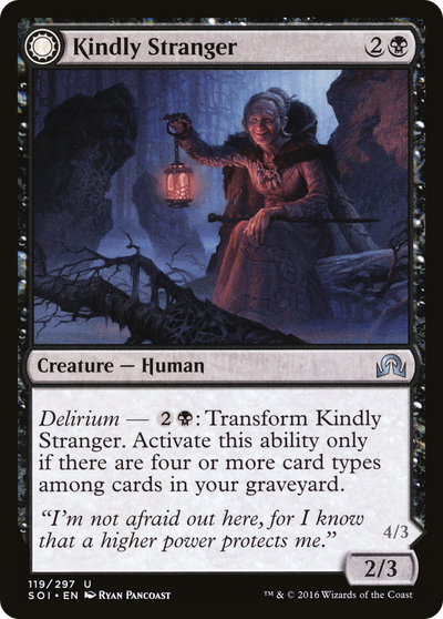 Shadows over Innistrad - (SOI-119) - Kindly Stranger: (Double Faced Transform)