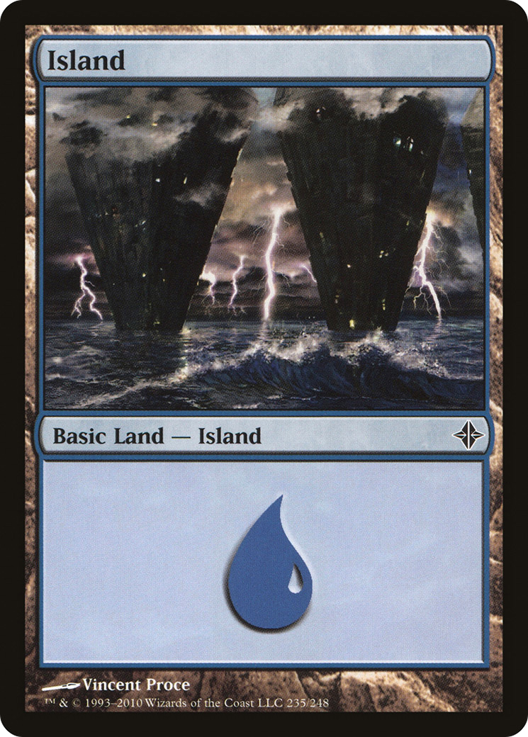 Rise of the Eldrazi - (ROE-235) - Island (235) Foil