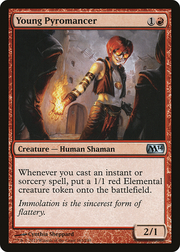 Magic 2014 - (M14-163) - Young Pyromancer