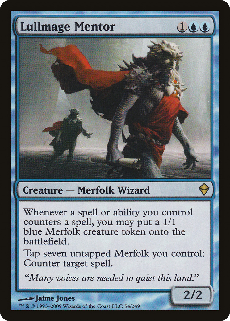 Zendikar - (ZEN-054) - Lullmage Mentor Foil