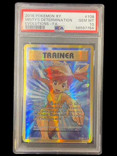 XY  Evolutions  108/108 PSA10 #56597764 Misty's Determination (Full Art)  - Holofoil - Ultra Rare