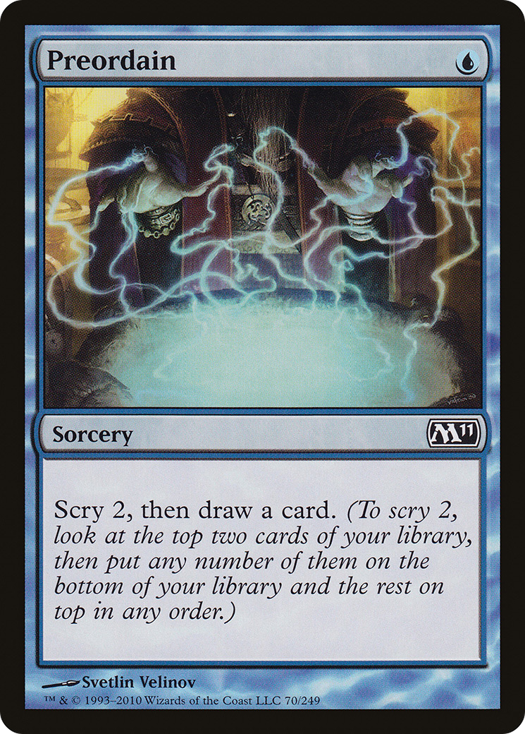Magic 2011 - (M11-070) - Preordain Foil