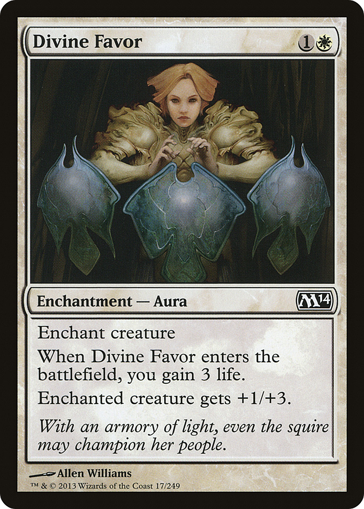 Magic 2014 - (M14-017) - Divine Favor Foil
