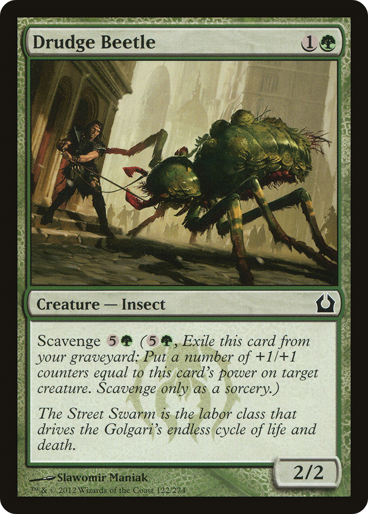 Return to Ravnica - (RTR-122) - Drudge Beetle Foil