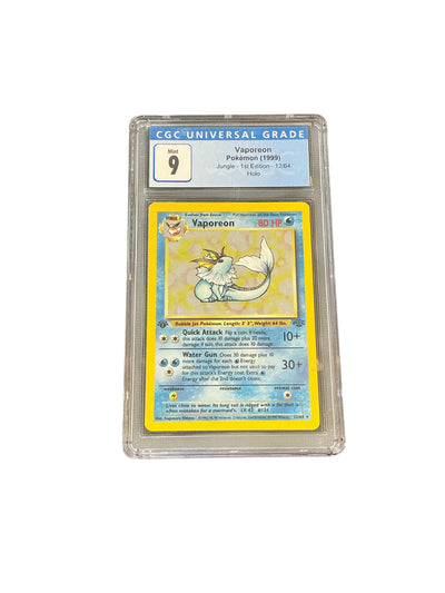 Jungle  012/64 CGC 9 #383558803 Vaporeon (12)  - 1st Edition Holofoil - Holo Rare