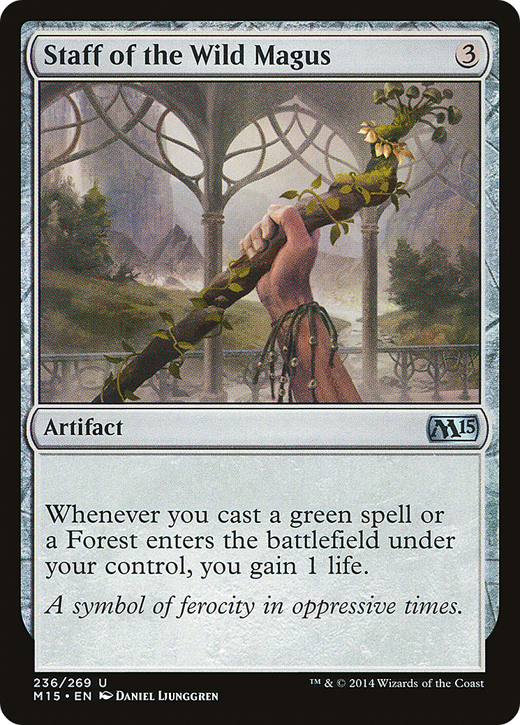 Magic 2015 - (M15-236) - Staff of the Wild Magus