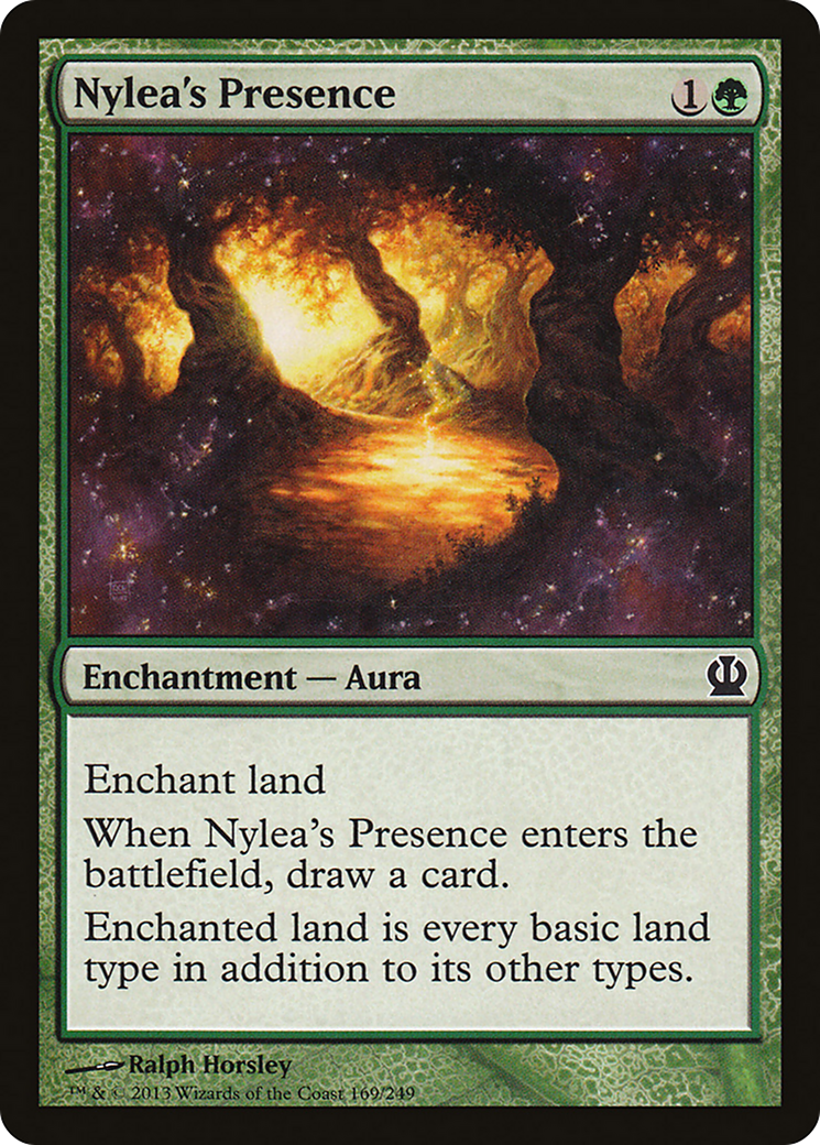 Theros - (THS-169) - Nylea's Presence Foil