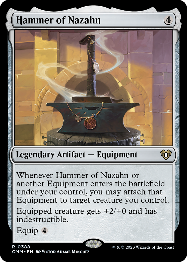 Commander Masters - (CMM-388) - Hammer of Nazahn Foil