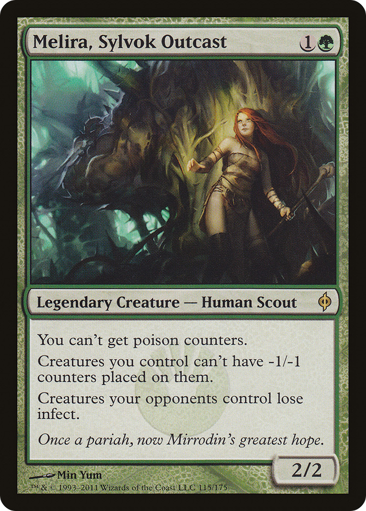New Phyrexia - (NPH-115) - Melira, Sylvok Outcast Foil