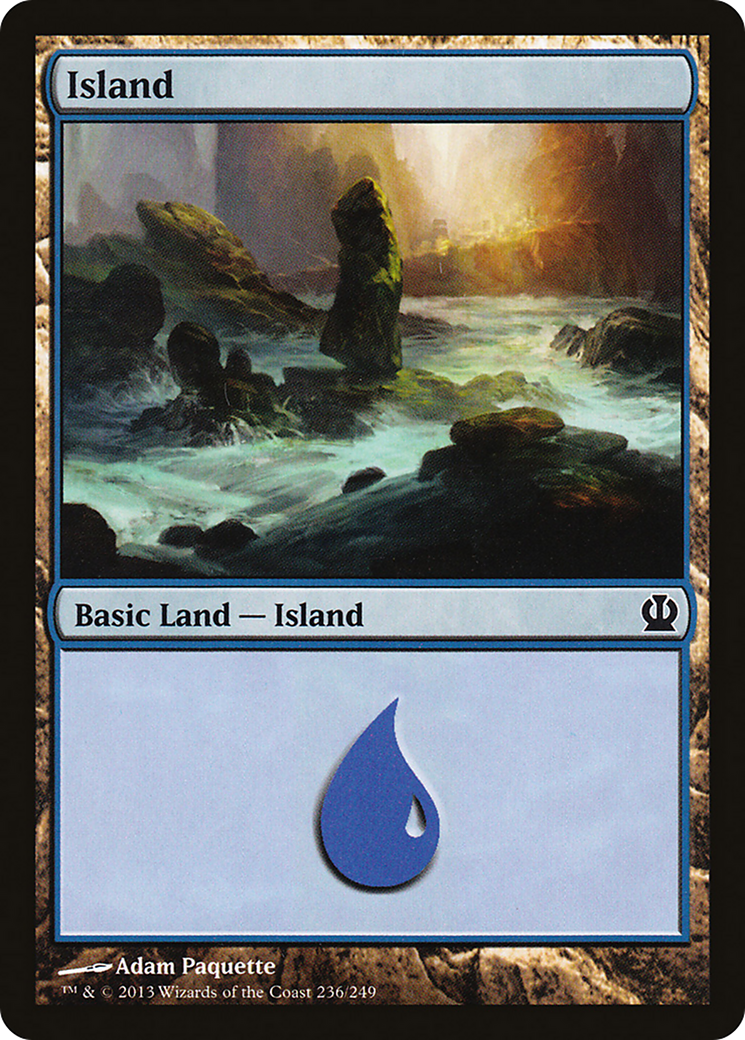 Theros - (THS-236) - Island (236) Foil