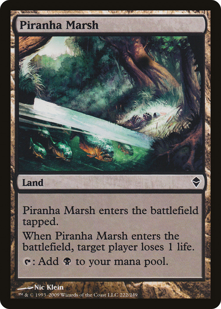 Zendikar - (ZEN-222) - Piranha Marsh